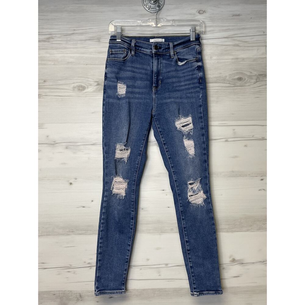 Pacsun High Rise Jegging Jeans Womens 27 Distressed Ripped Skinny Denim Pants